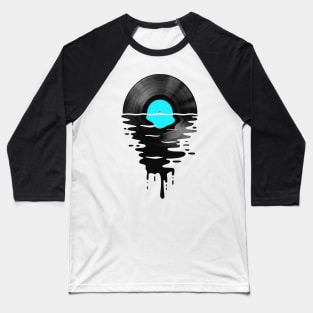 Vinyl LP Music Record Sunset Mint Blue Baseball T-Shirt